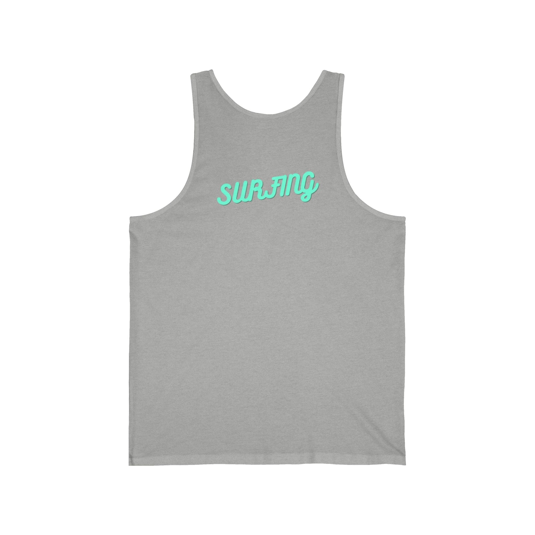 Surfboard Graphic Tank Top Tropical Sunset Surfing Design - Etna Gift