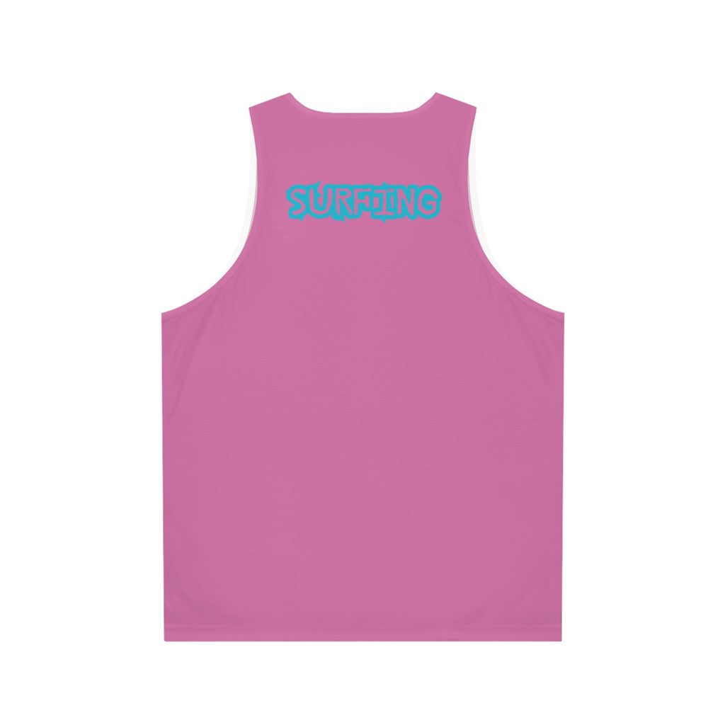 Surfboard Palm Tank Top Tropical Surfing Beach Vibes - Etna Gift