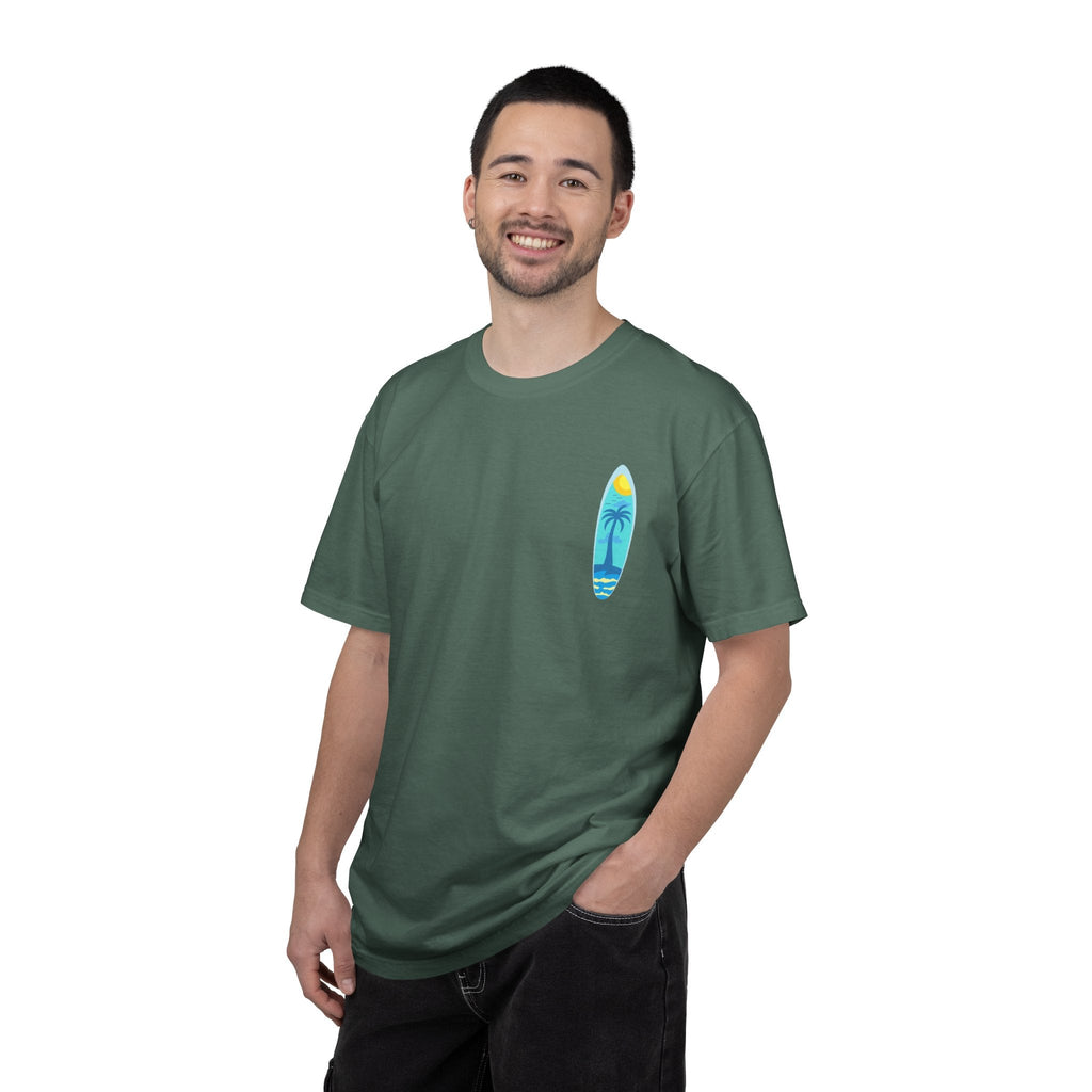 Surfing Graphic T-Shirt Tropical Surfboard Design - Etna Gift