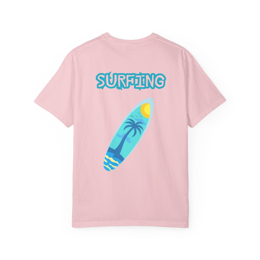 Surfing Graphic T-Shirt Tropical Surfboard Design - Etna Gift