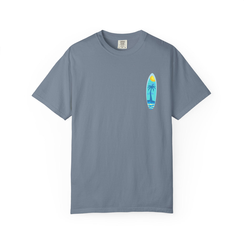 Surfing Graphic T-Shirt Tropical Surfboard Design - Etna Gift