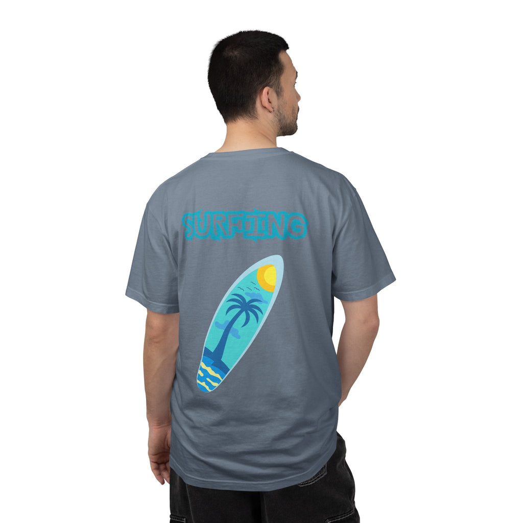 Surfing Graphic T-Shirt Tropical Surfboard Design - Etna Gift
