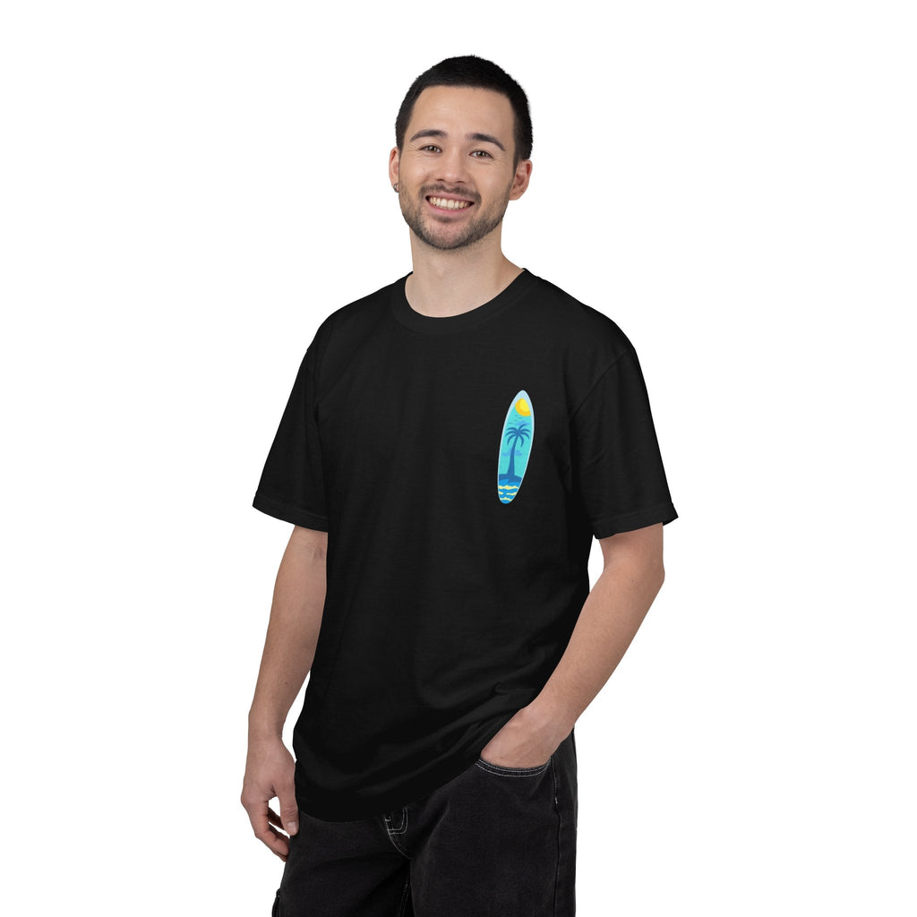 Surfing Graphic T-Shirt Tropical Surfboard Design - Etna Gift