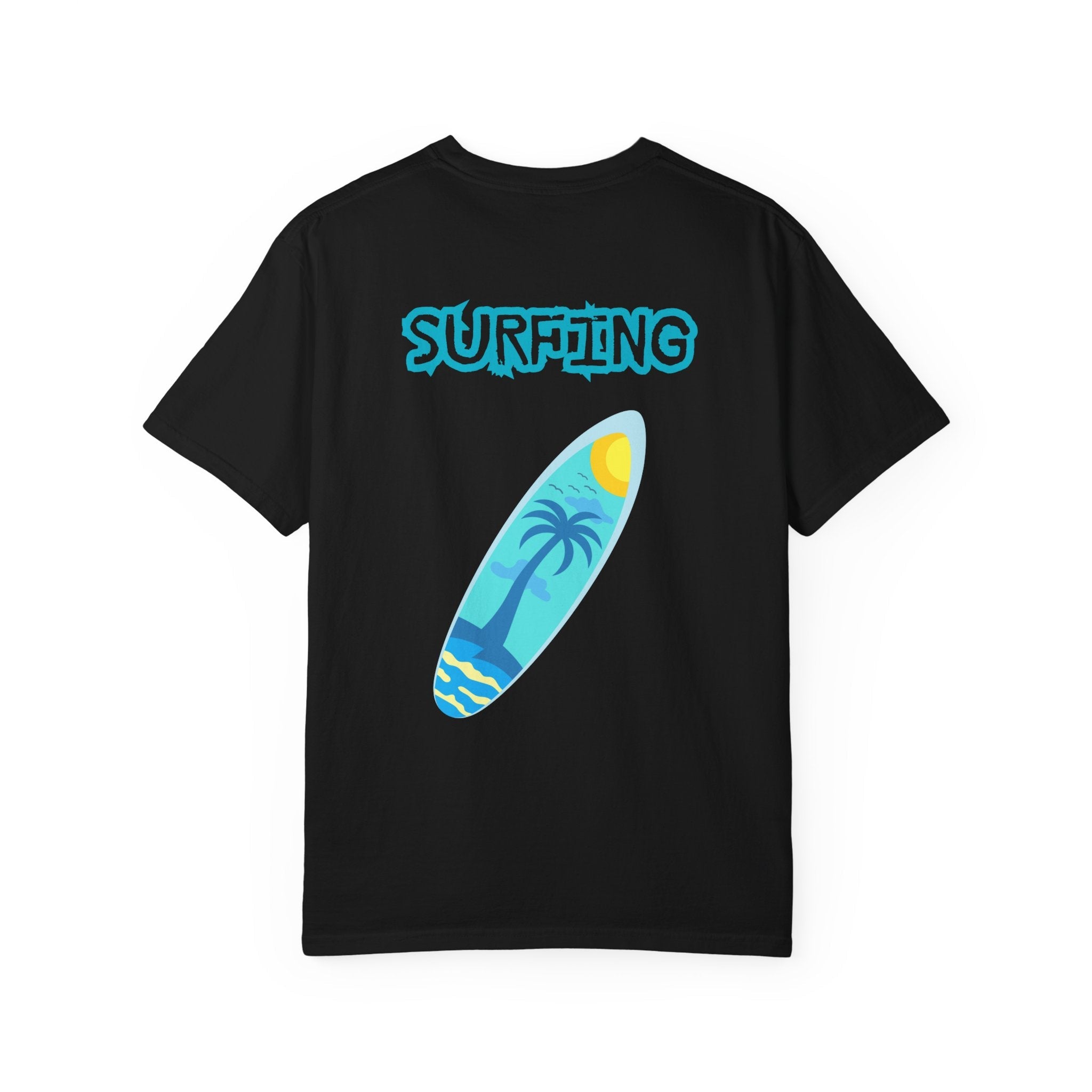 Surfing Graphic T-Shirt Tropical Surfboard Design - Etna Gift