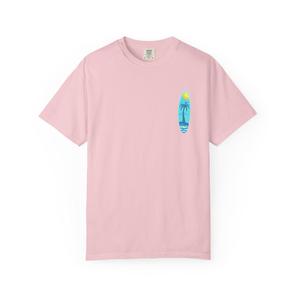 Surfing Graphic T-Shirt Tropical Surfboard Design - Etna Gift