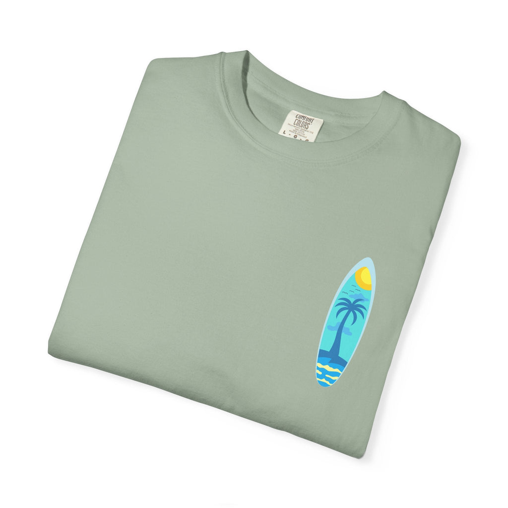 Surfing Graphic T-Shirt Tropical Surfboard Design - Etna Gift