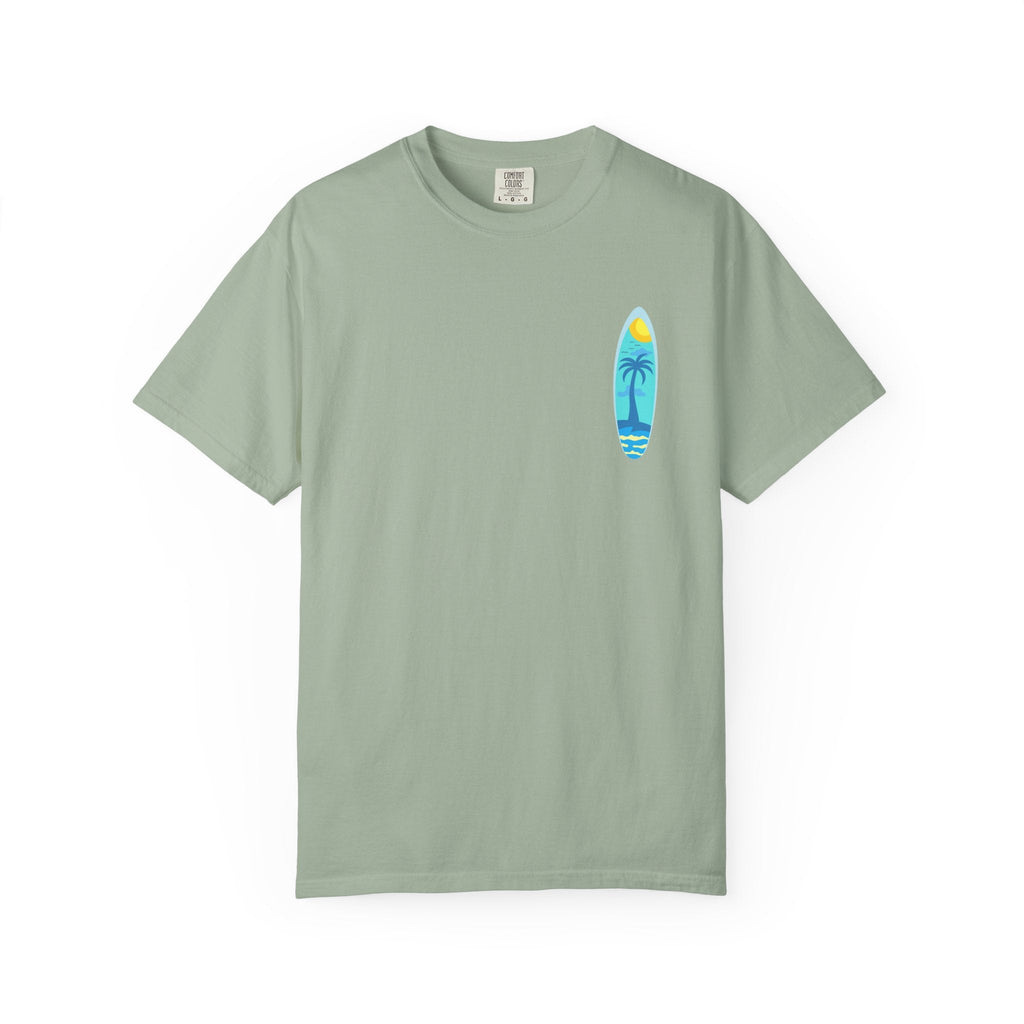 Surfing Graphic T-Shirt Tropical Surfboard Design - Etna Gift