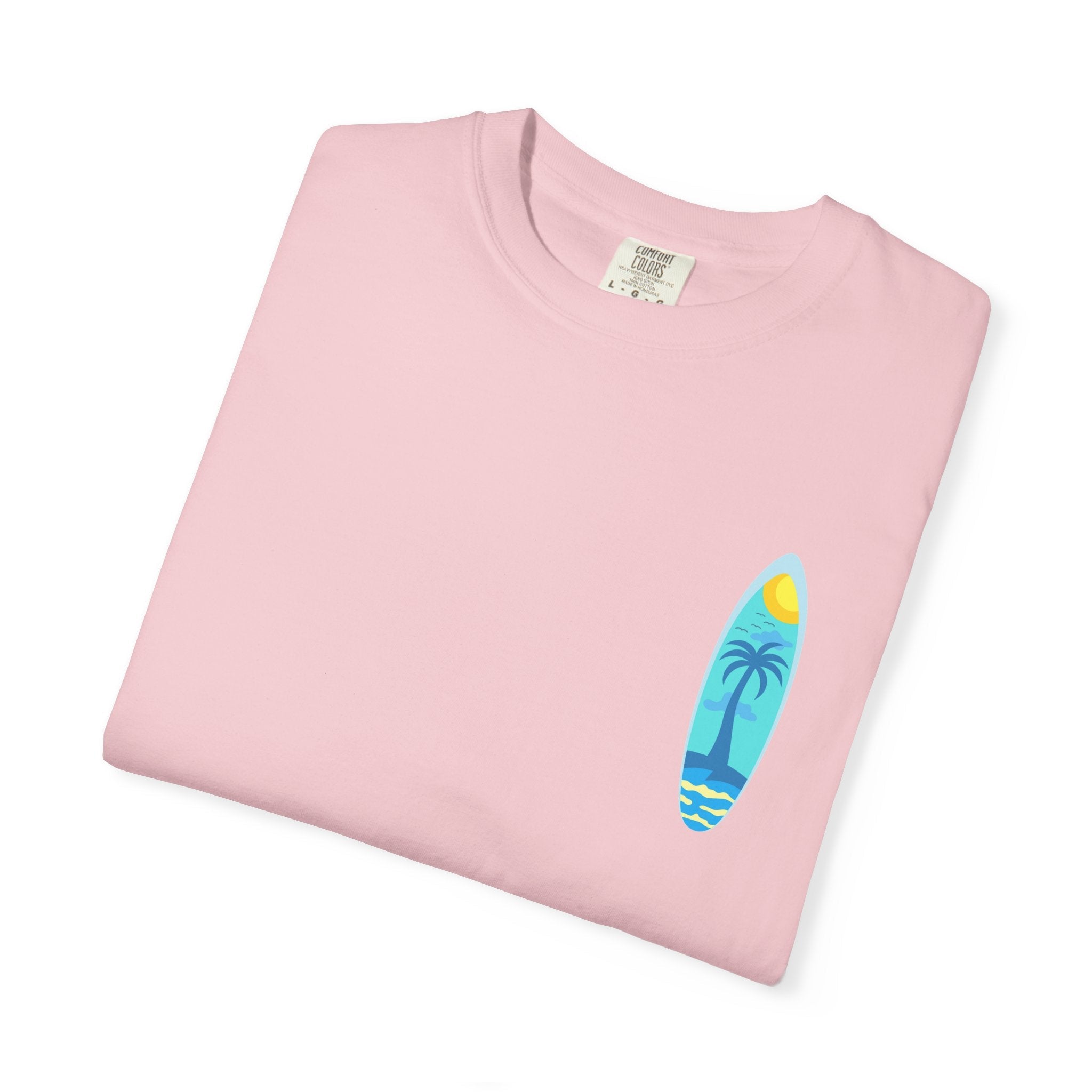 Surfing Graphic T-Shirt Tropical Surfboard Design - Etna Gift