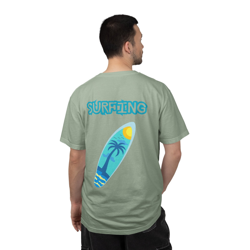 Surfing Graphic T-Shirt Tropical Surfboard Design - Etna Gift