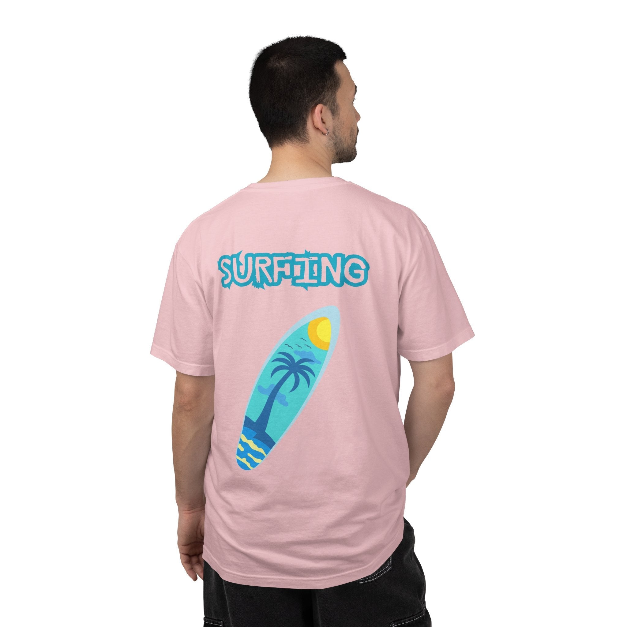 Surfing Graphic T-Shirt Tropical Surfboard Design - Etna Gift
