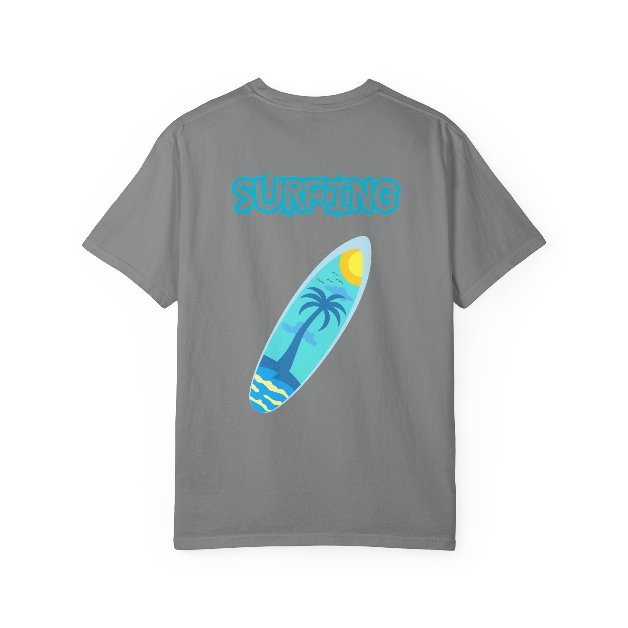 Surfing Graphic T-Shirt Tropical Surfboard Design - Etna Gift