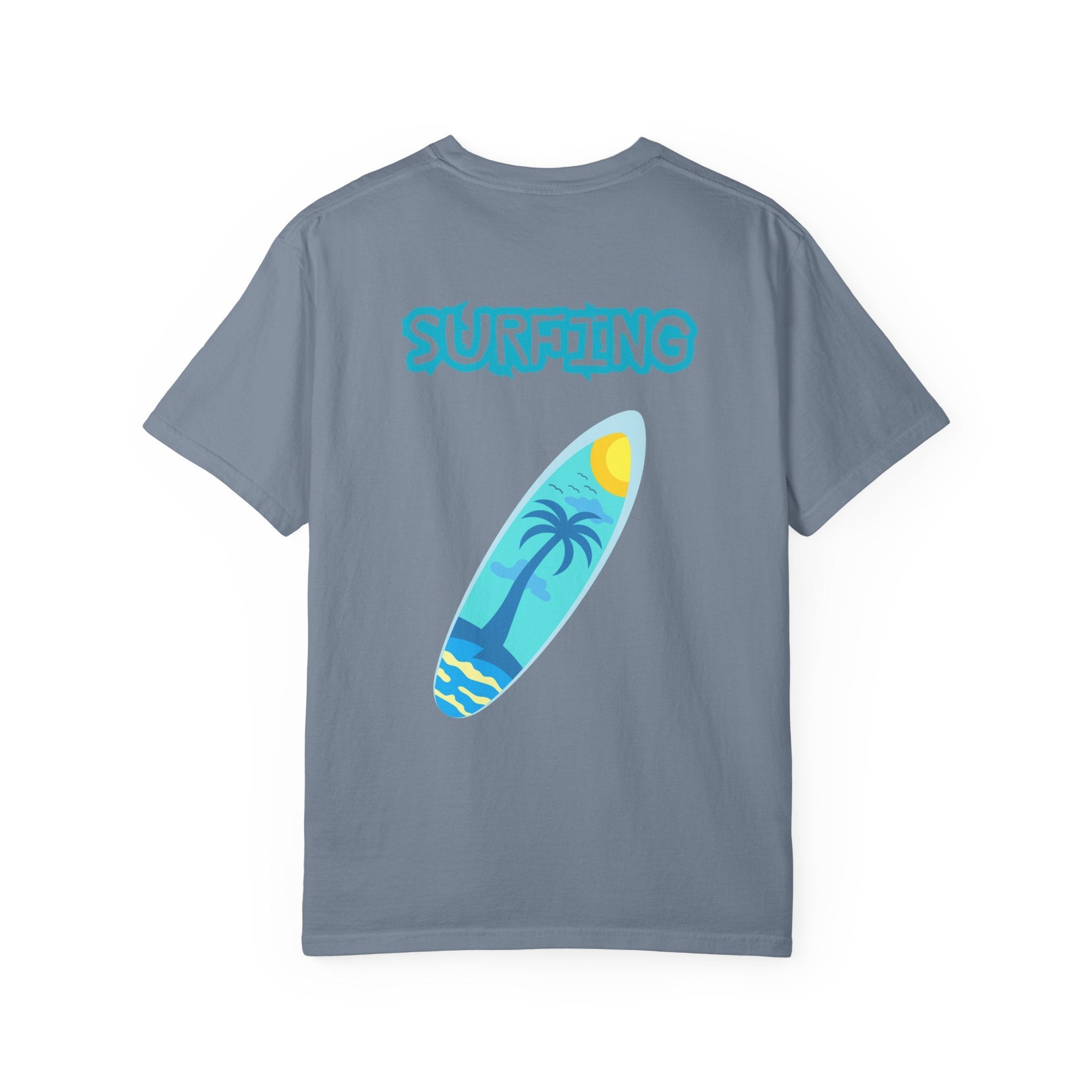 Surfing Graphic T-Shirt Tropical Surfboard Design - Etna Gift