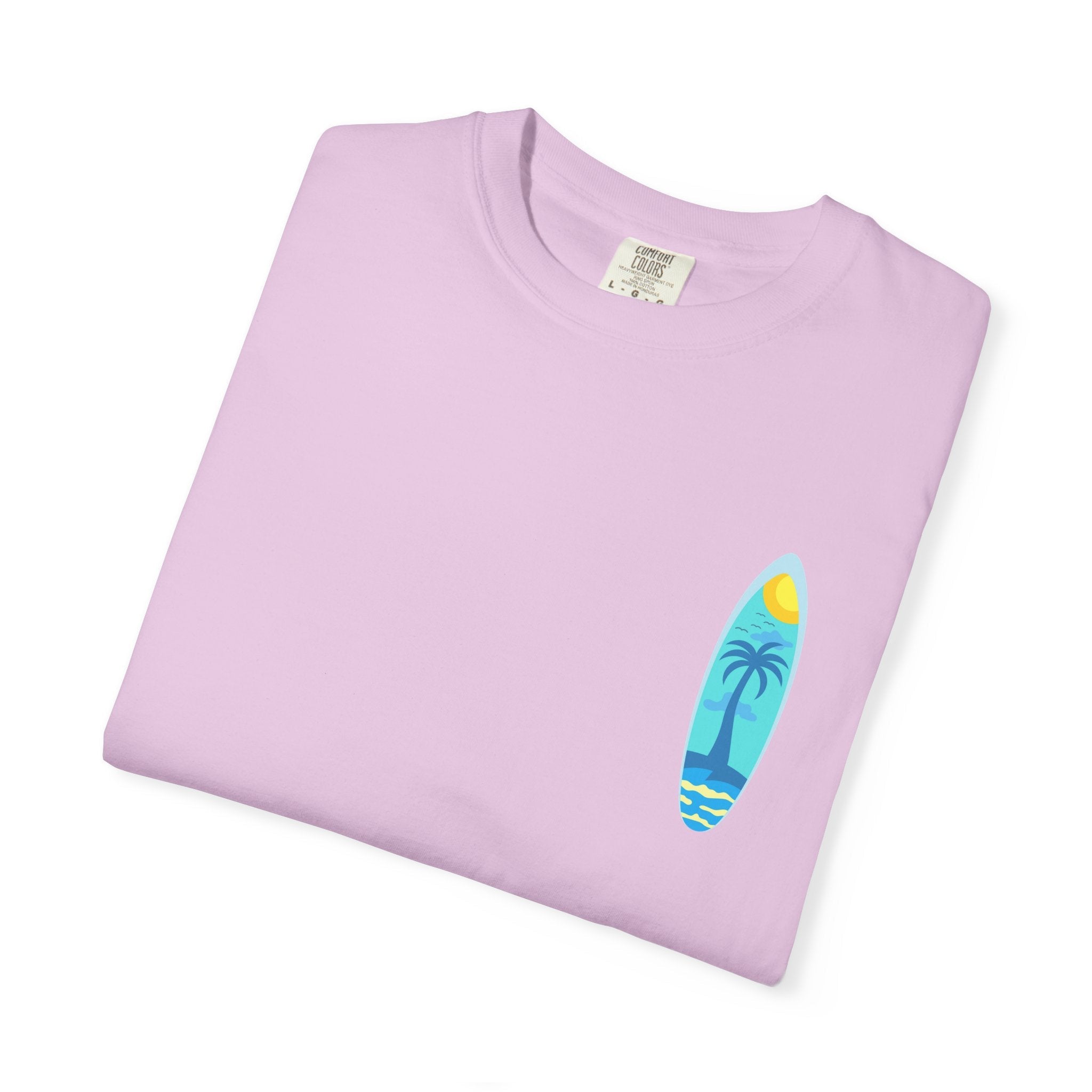 Surfing Graphic T-Shirt Tropical Surfboard Design - Etna Gift