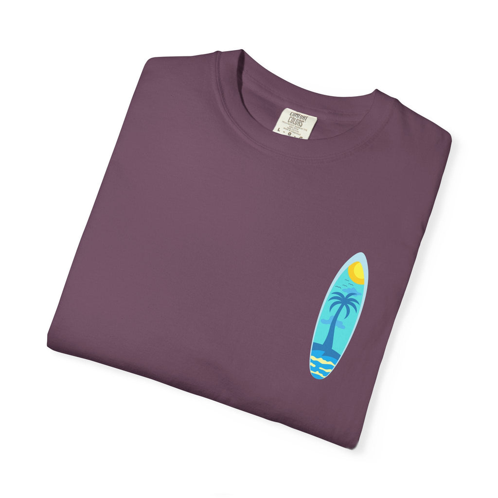 Surfing Graphic T-Shirt Tropical Surfboard Design - Etna Gift