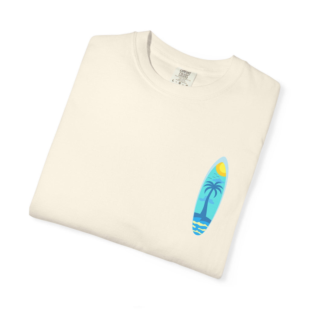 Surfing Graphic T-Shirt Tropical Surfboard Design - Etna Gift