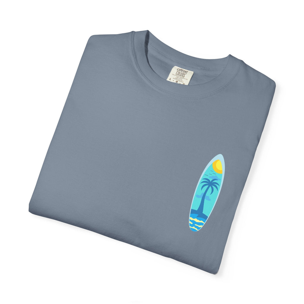 Surfing Graphic T-Shirt Tropical Surfboard Design - Etna Gift