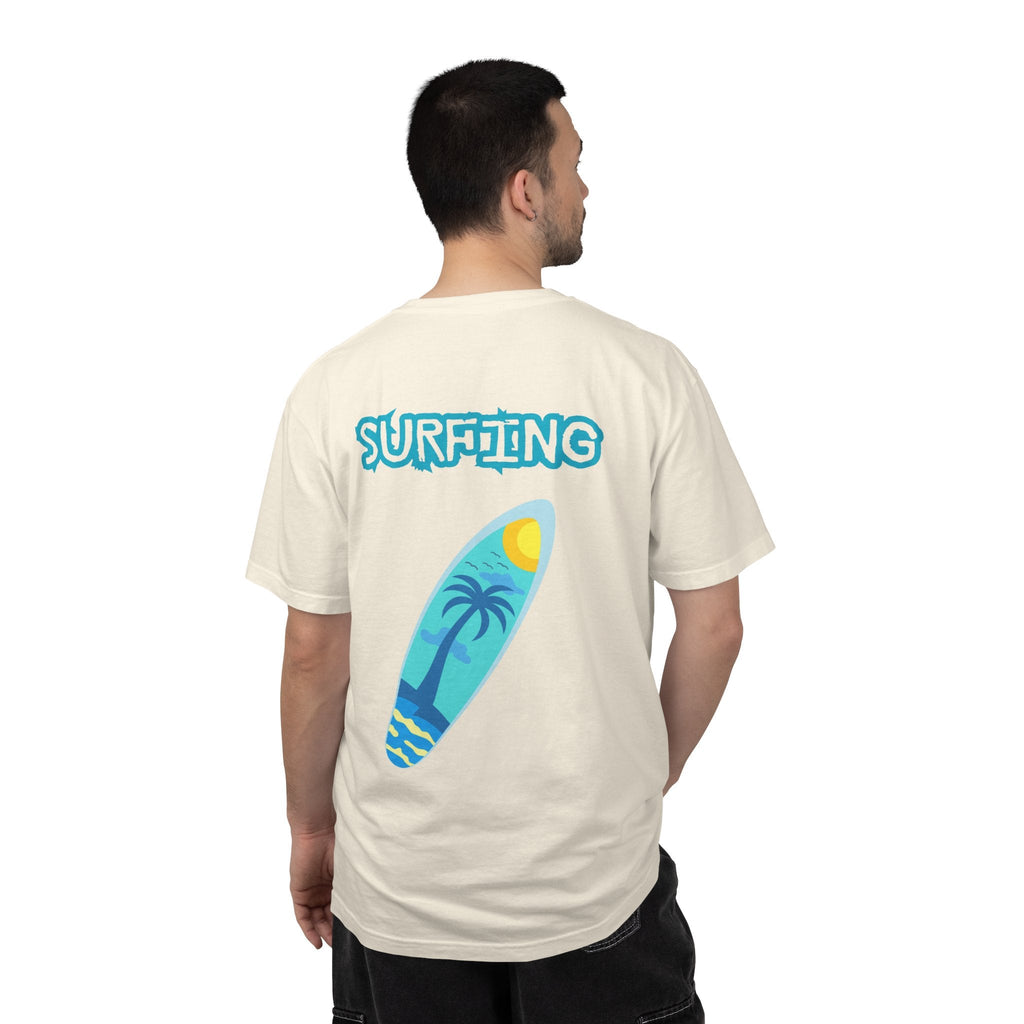 Surfing Graphic T-Shirt Tropical Surfboard Design - Etna Gift