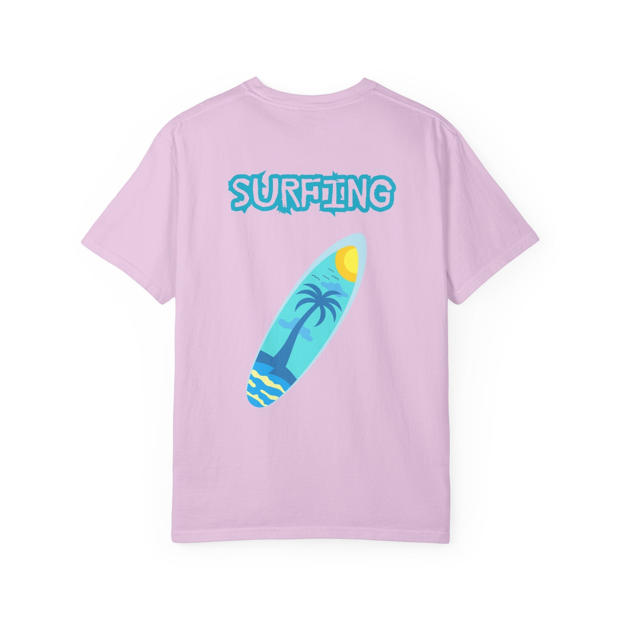 Surfing Graphic T-Shirt Tropical Surfboard Design - Etna Gift