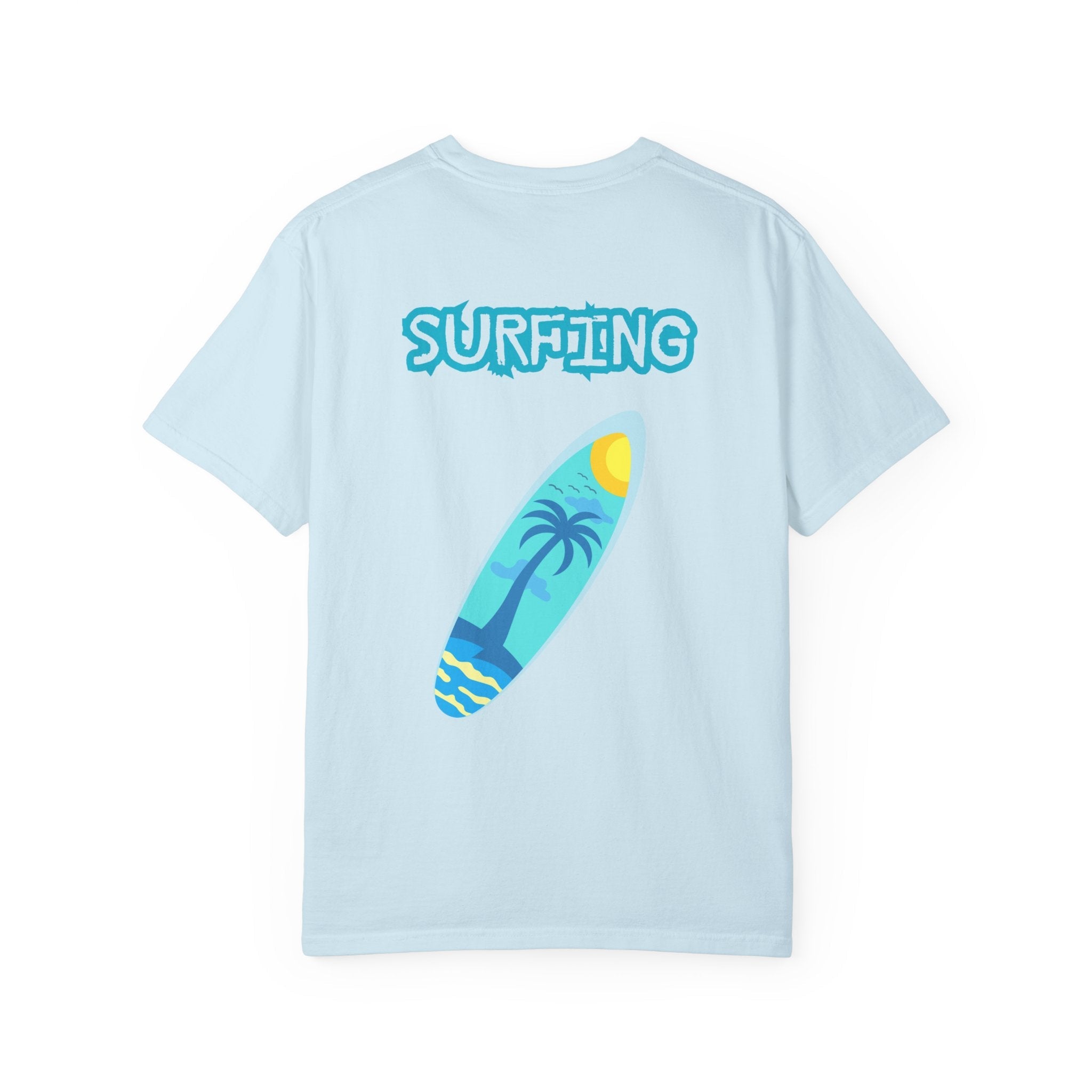 Surfing Graphic T-Shirt Tropical Surfboard Design - Etna Gift