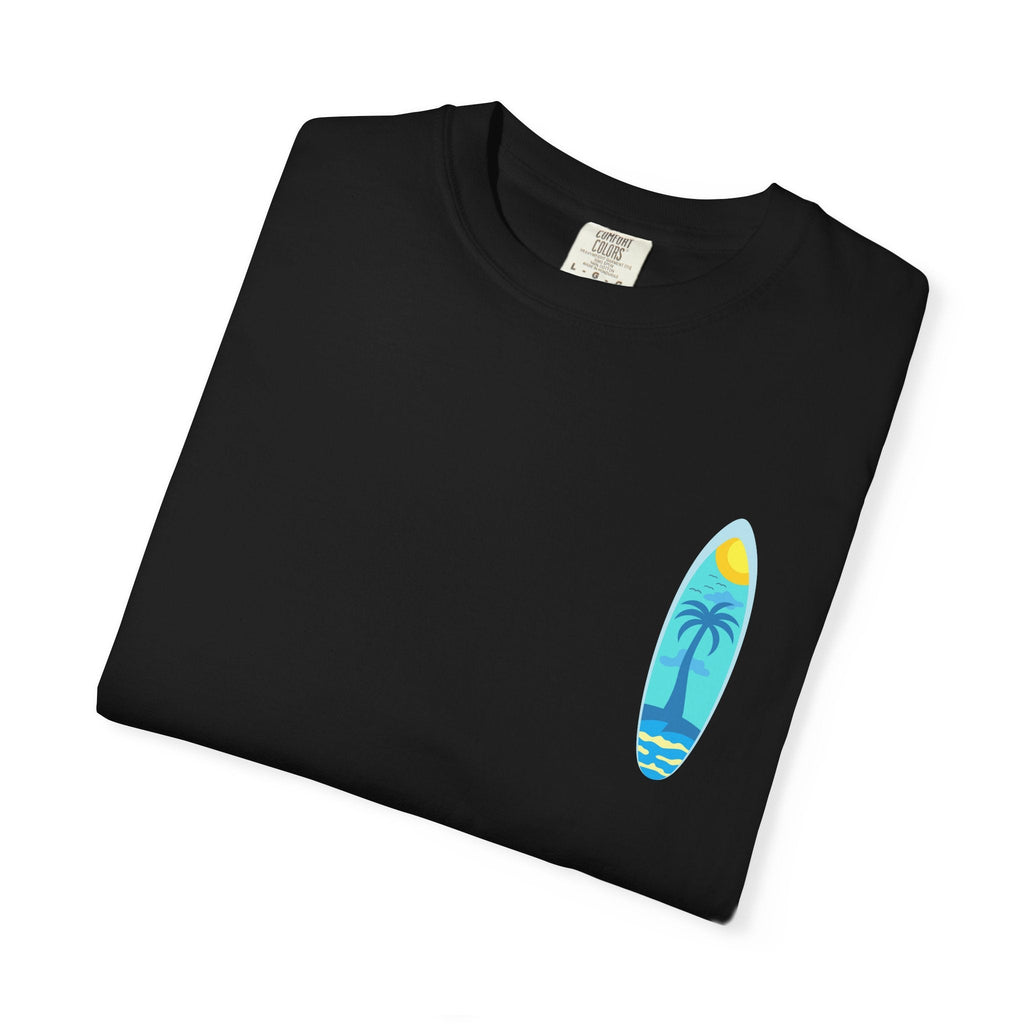 Surfing Graphic T-Shirt Tropical Surfboard Design - Etna Gift