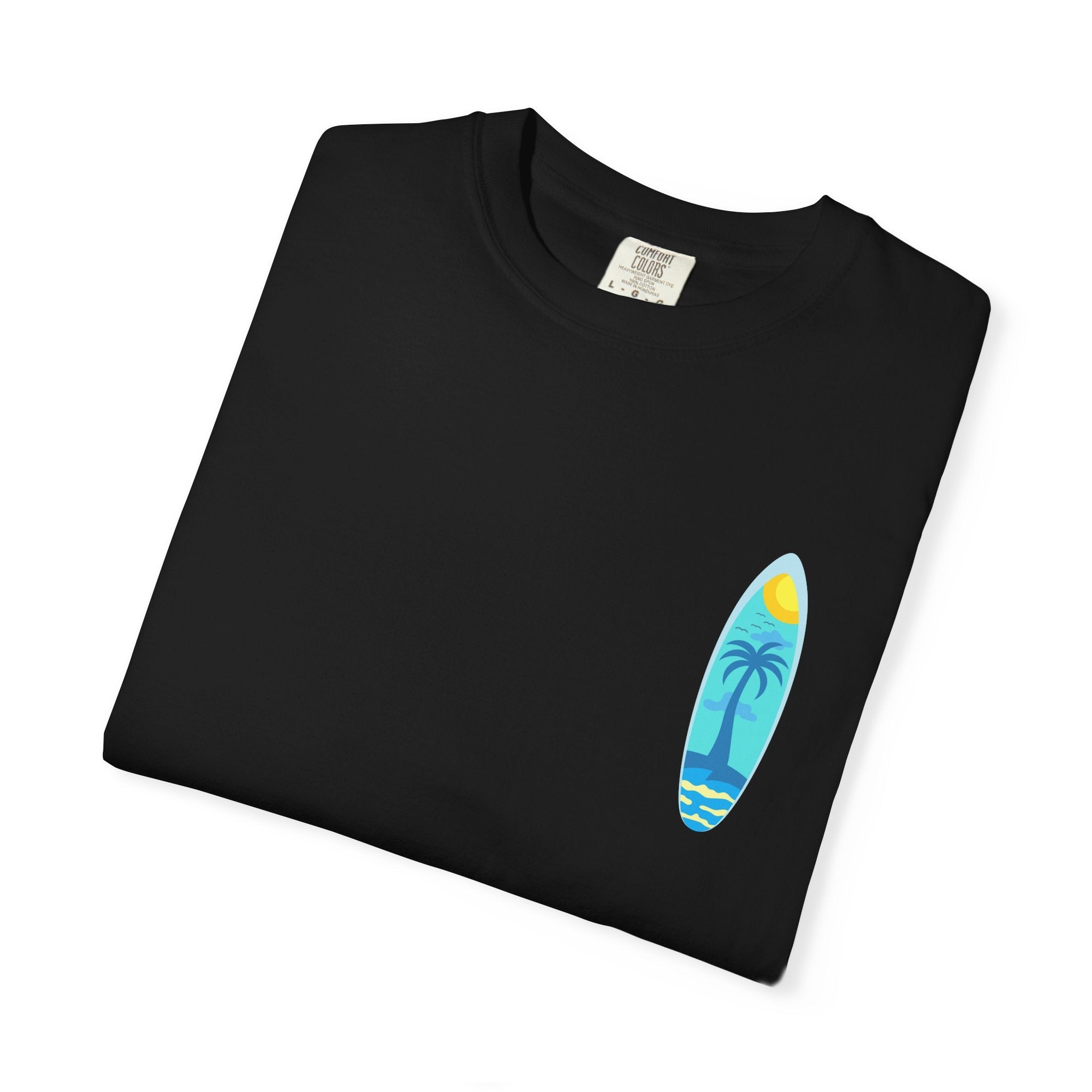 Surfing Graphic T-Shirt Tropical Surfboard Design - Etna Gift