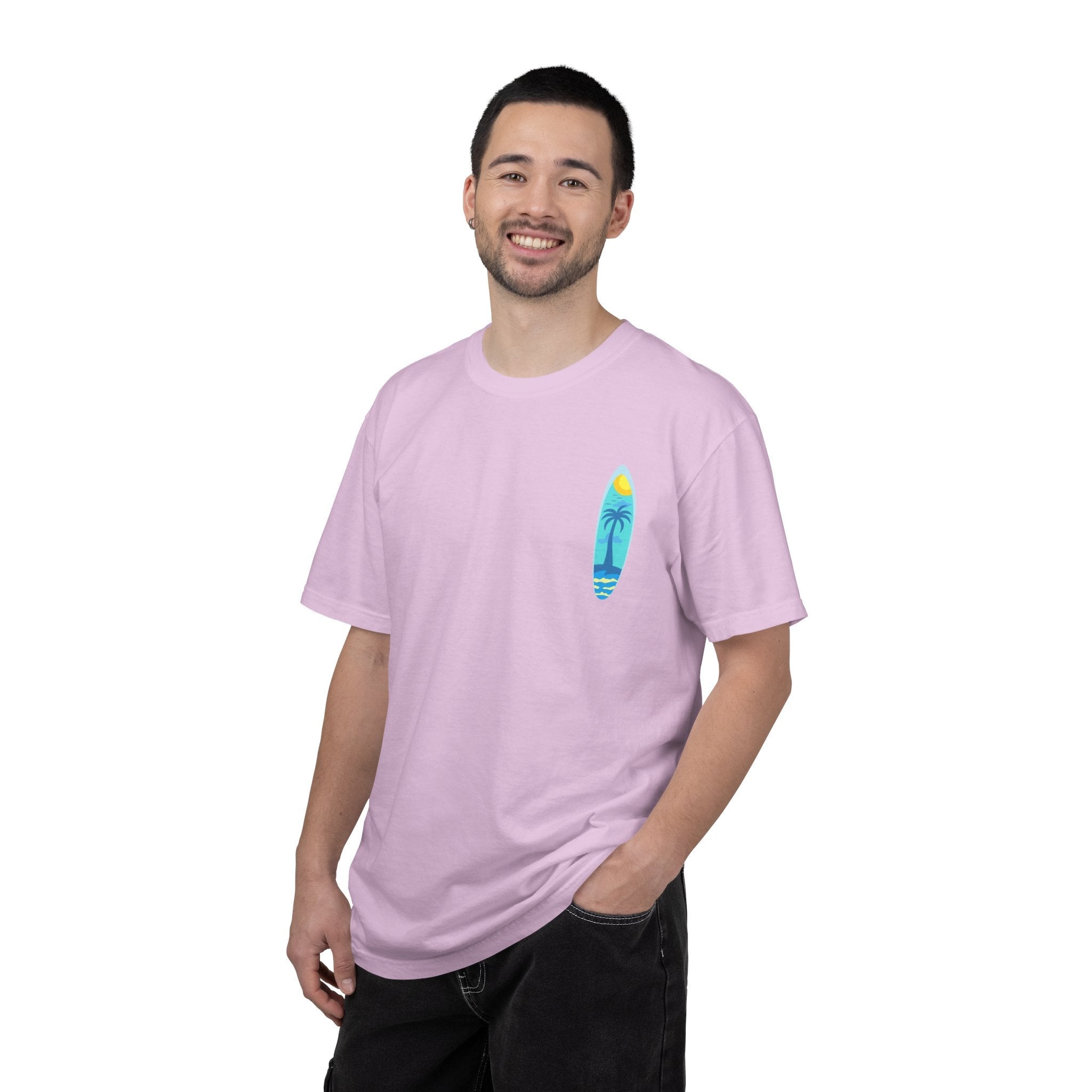 Surfing Graphic T-Shirt Tropical Surfboard Design - Etna Gift