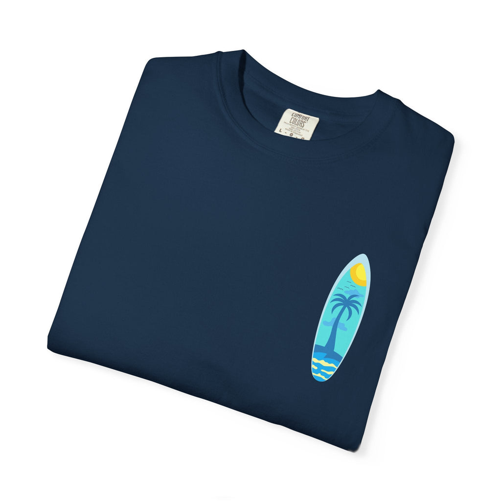 Surfing Graphic T-Shirt Tropical Surfboard Design - Etna Gift