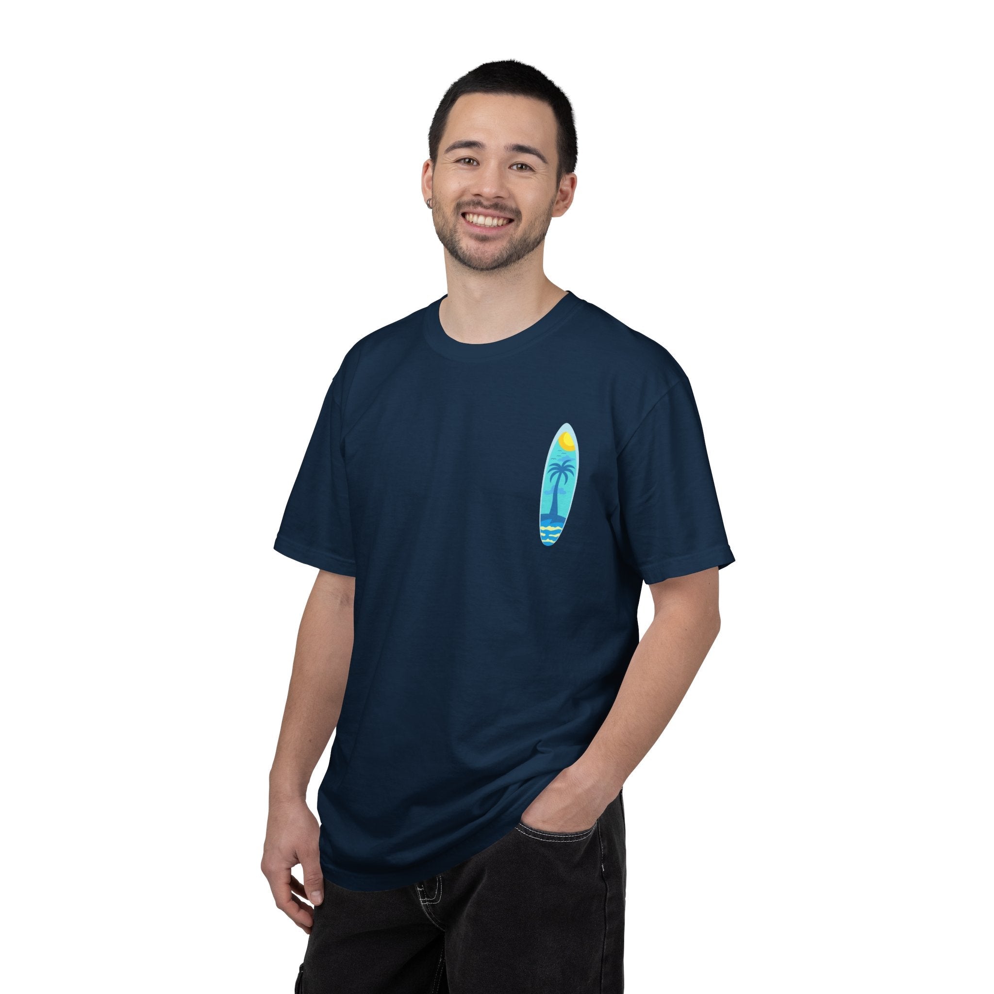 Surfing Graphic T-Shirt Tropical Surfboard Design - Etna Gift