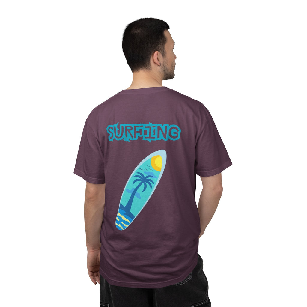 Surfing Graphic T-Shirt Tropical Surfboard Design - Etna Gift