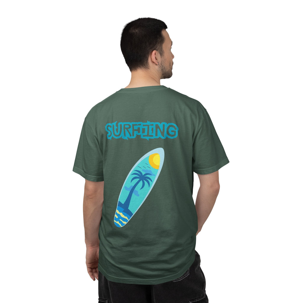 Surfing Graphic T-Shirt Tropical Surfboard Design - Etna Gift