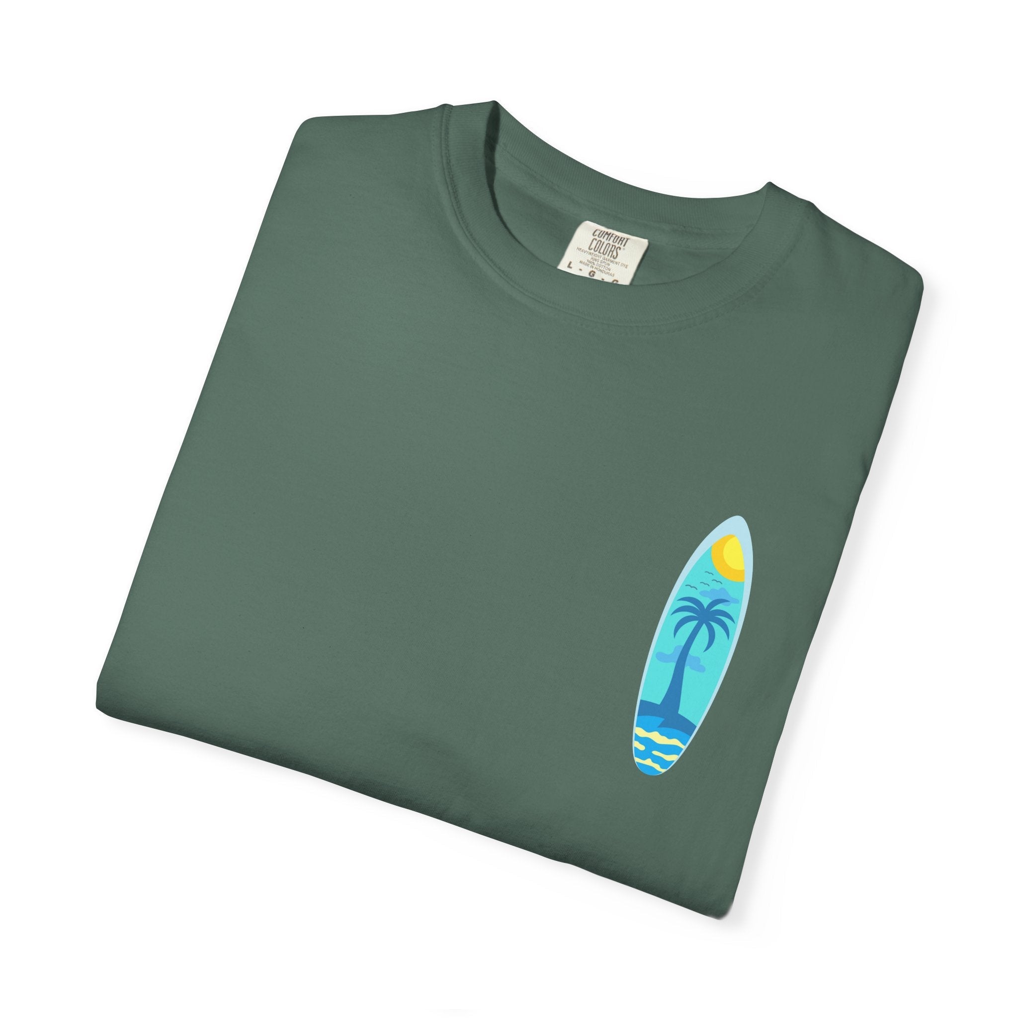Surfing Graphic T-Shirt Tropical Surfboard Design - Etna Gift