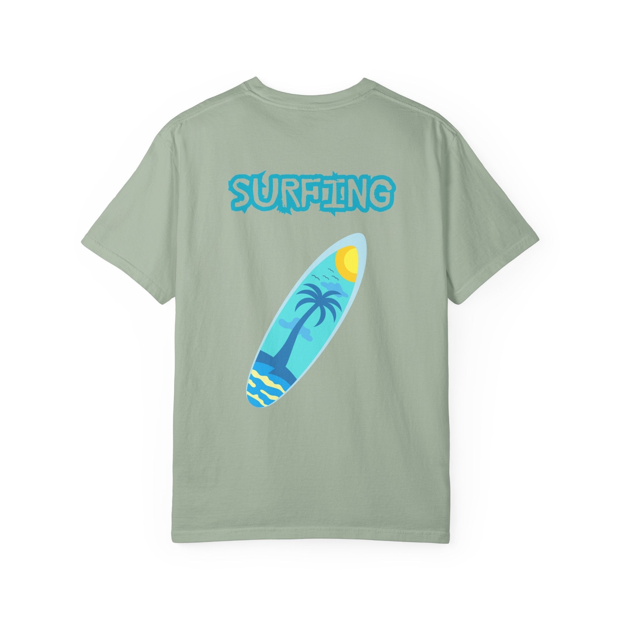 Surfing Graphic T-Shirt Tropical Surfboard Design - Etna Gift