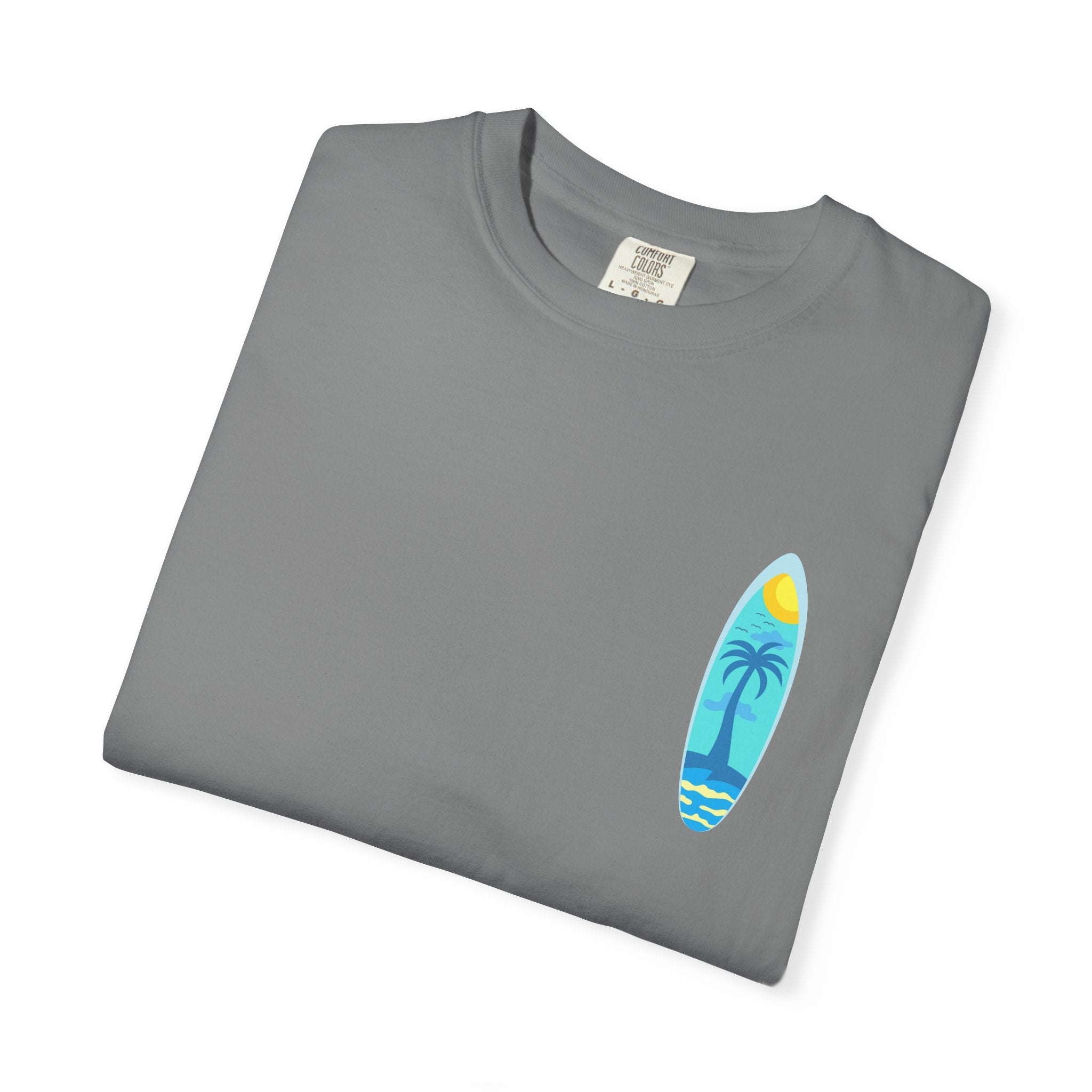 Surfing Graphic T-Shirt Tropical Surfboard Design - Etna Gift