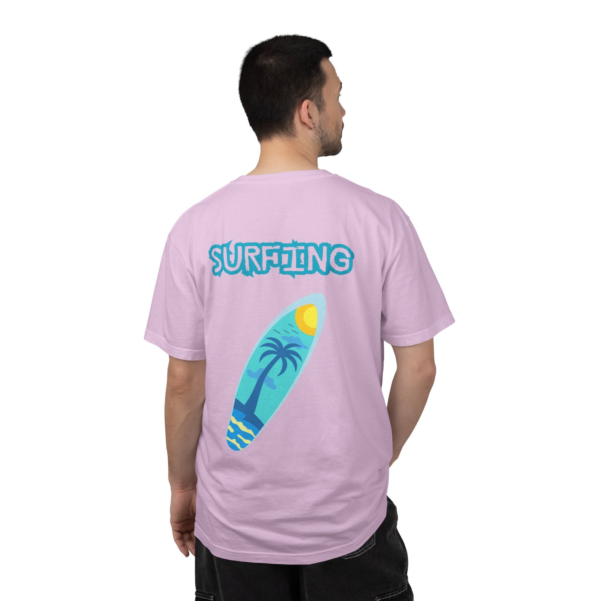Surfing Graphic T-Shirt Tropical Surfboard Design - Etna Gift