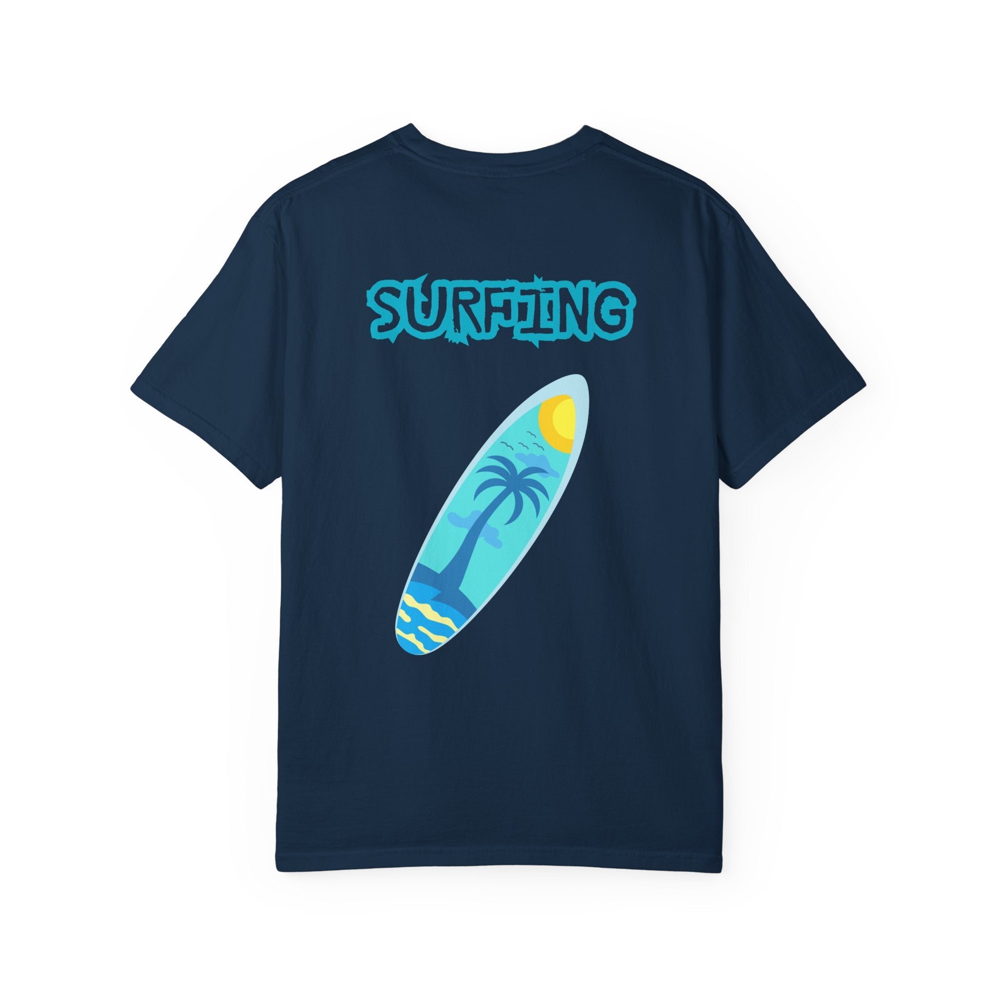 Surfing Graphic T-Shirt Tropical Surfboard Design - Etna Gift