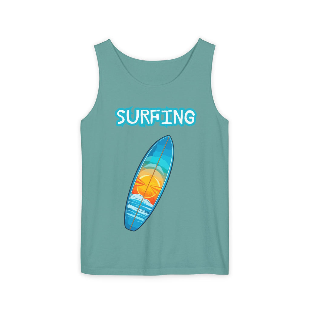 Surfing Tank Top Sunset Surfboard Beach Tank for Surfers & Summer Lovers - Etna Gift