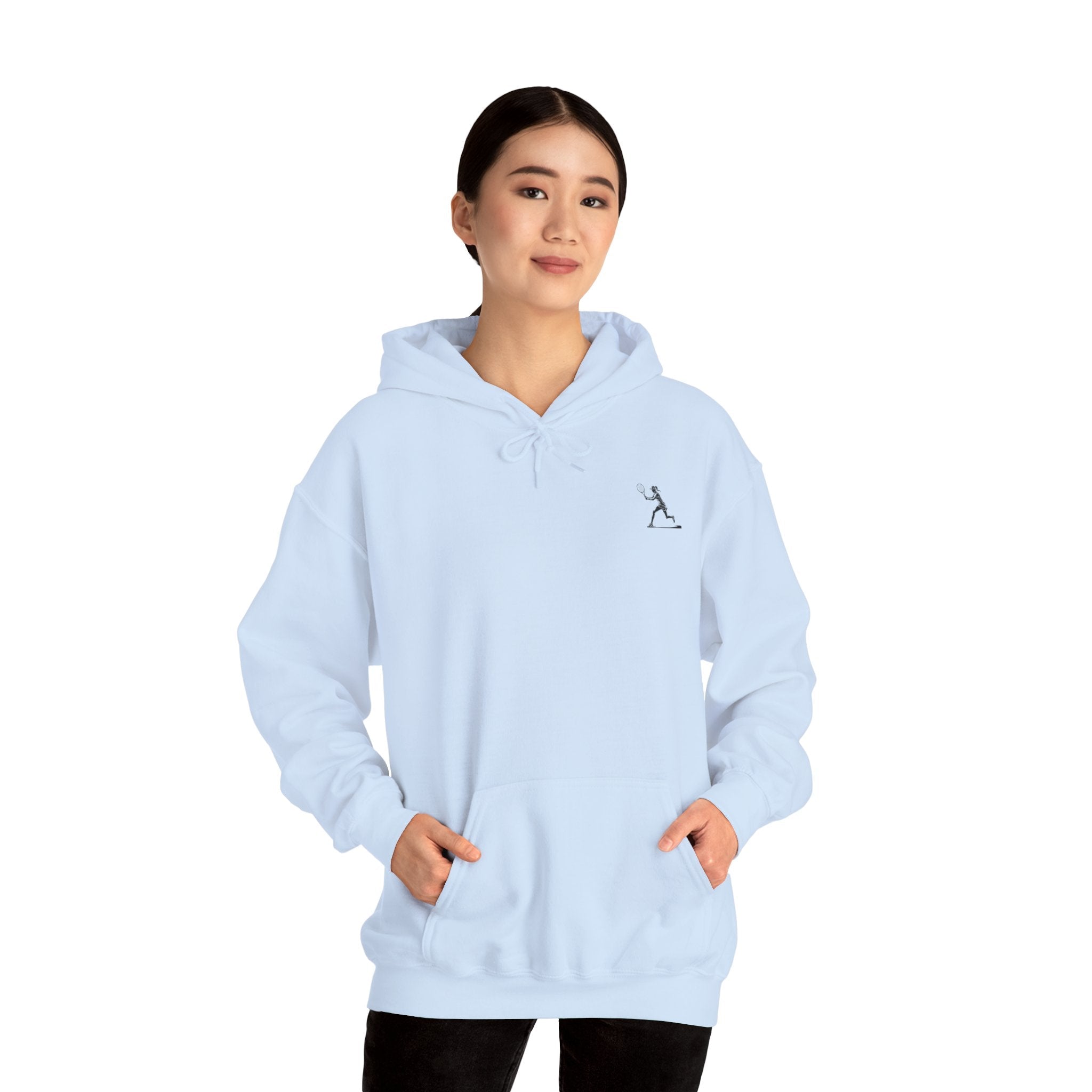 Tennis Hoodie Minimalist Retro Racket Player Graphic Sweatshirt - Etna Gift
