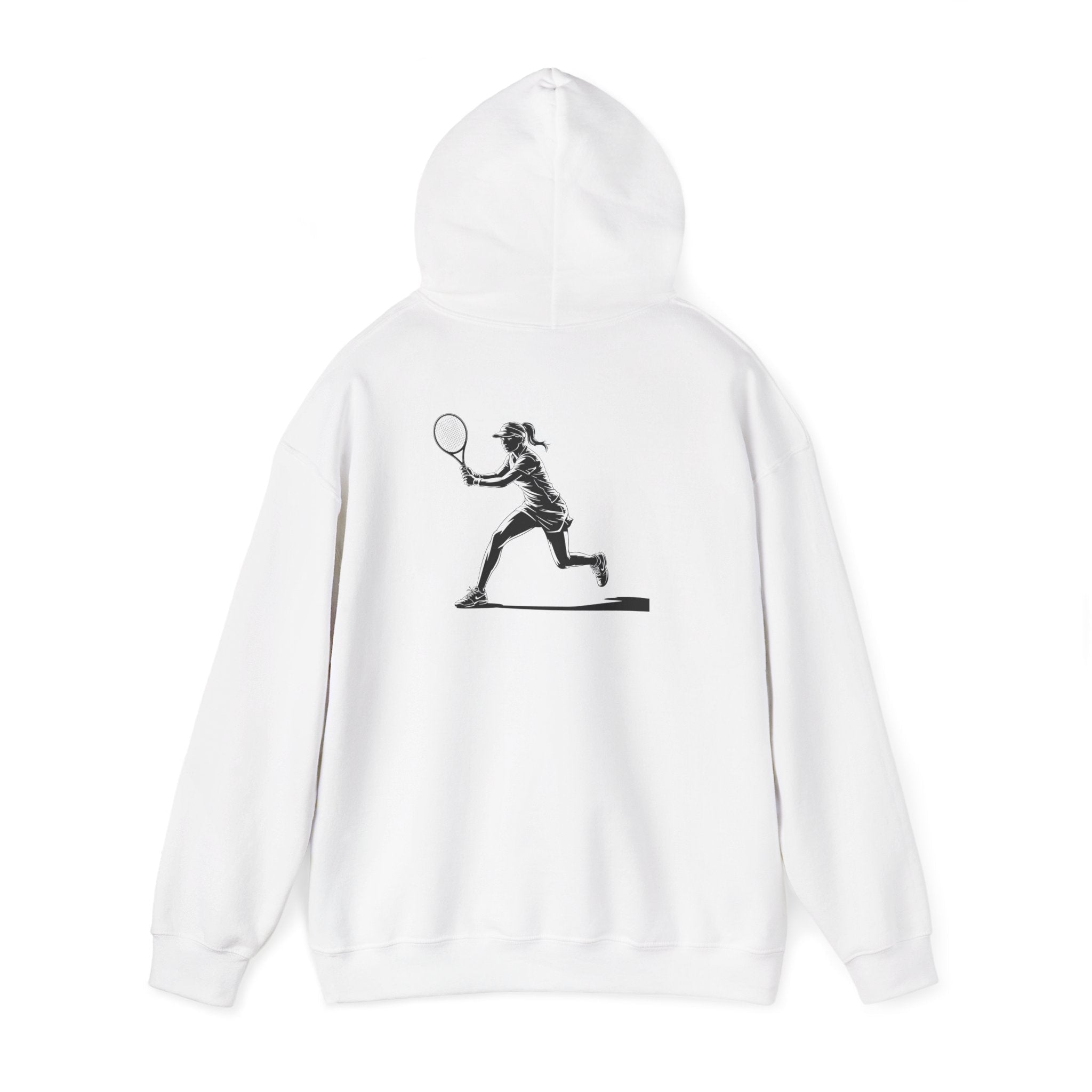 Tennis Hoodie Minimalist Retro Racket Player Graphic Sweatshirt - Etna Gift