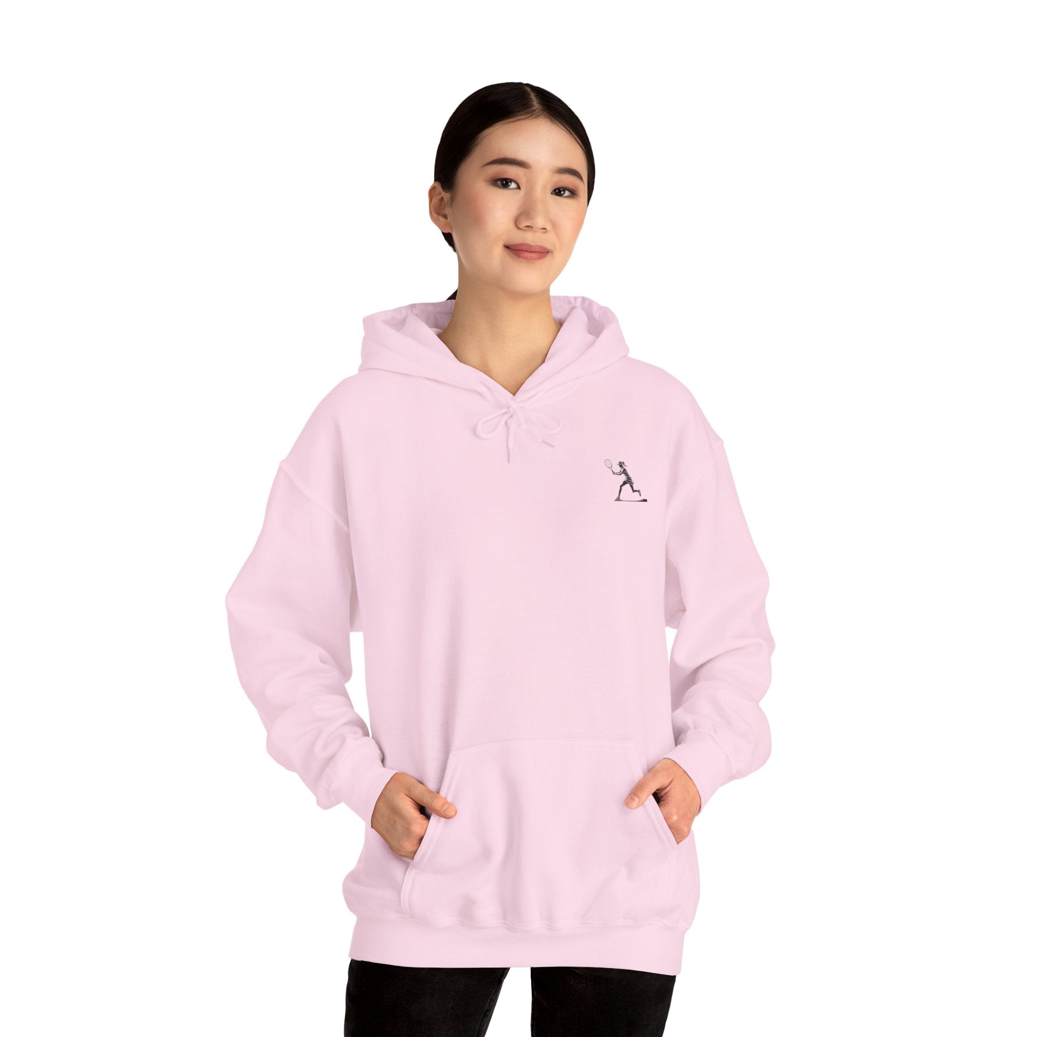 Tennis Hoodie Minimalist Retro Racket Player Graphic Sweatshirt - Etna Gift