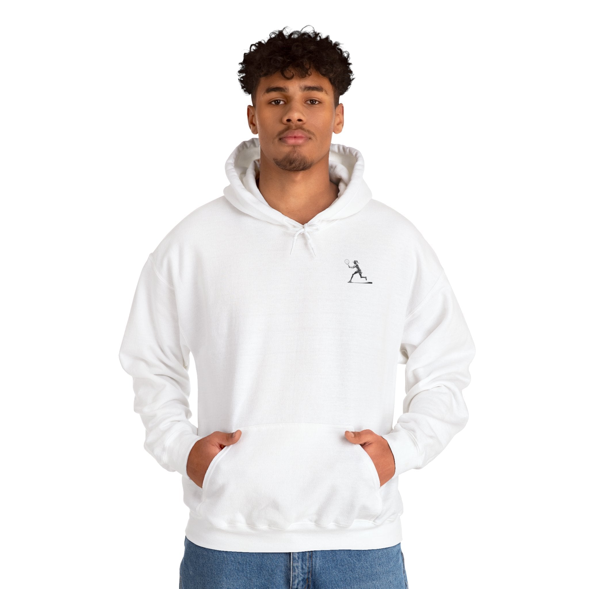 Tennis Hoodie Minimalist Retro Racket Player Graphic Sweatshirt - Etna Gift
