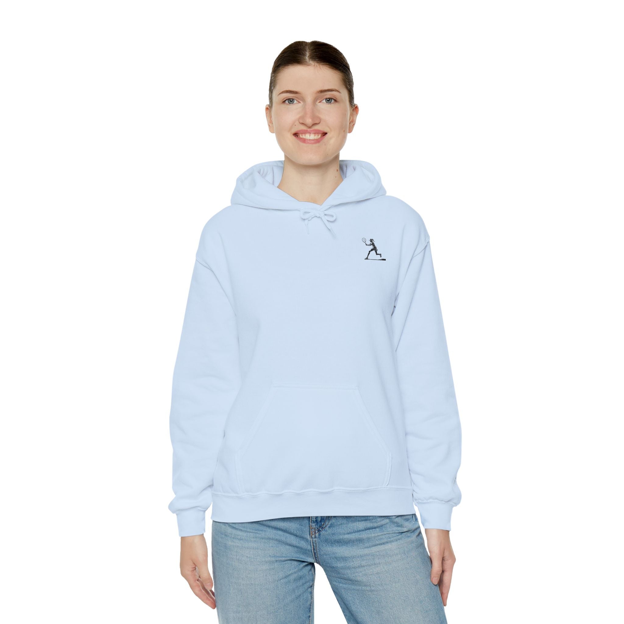 Tennis Hoodie Minimalist Retro Racket Player Graphic Sweatshirt - Etna Gift