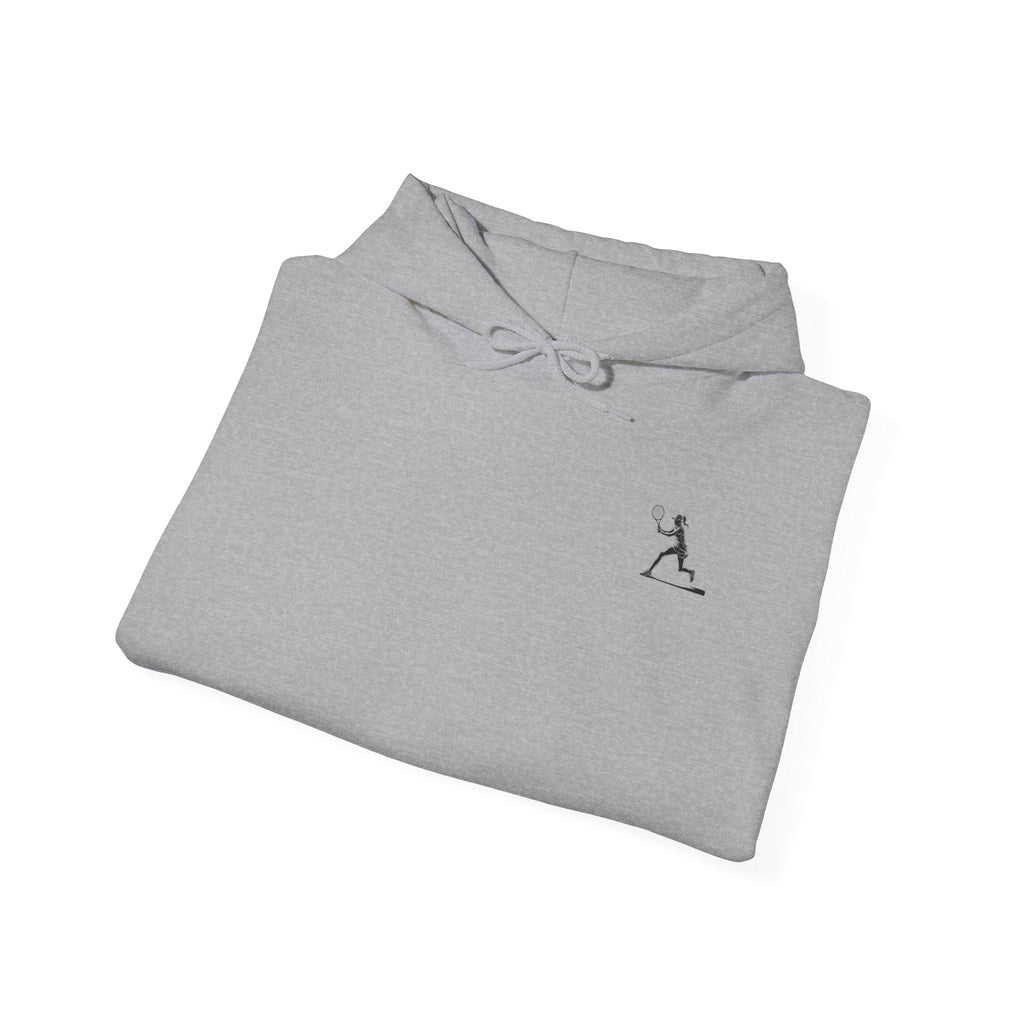 Tennis Hoodie Minimalist Retro Racket Player Graphic Sweatshirt - Etna Gift