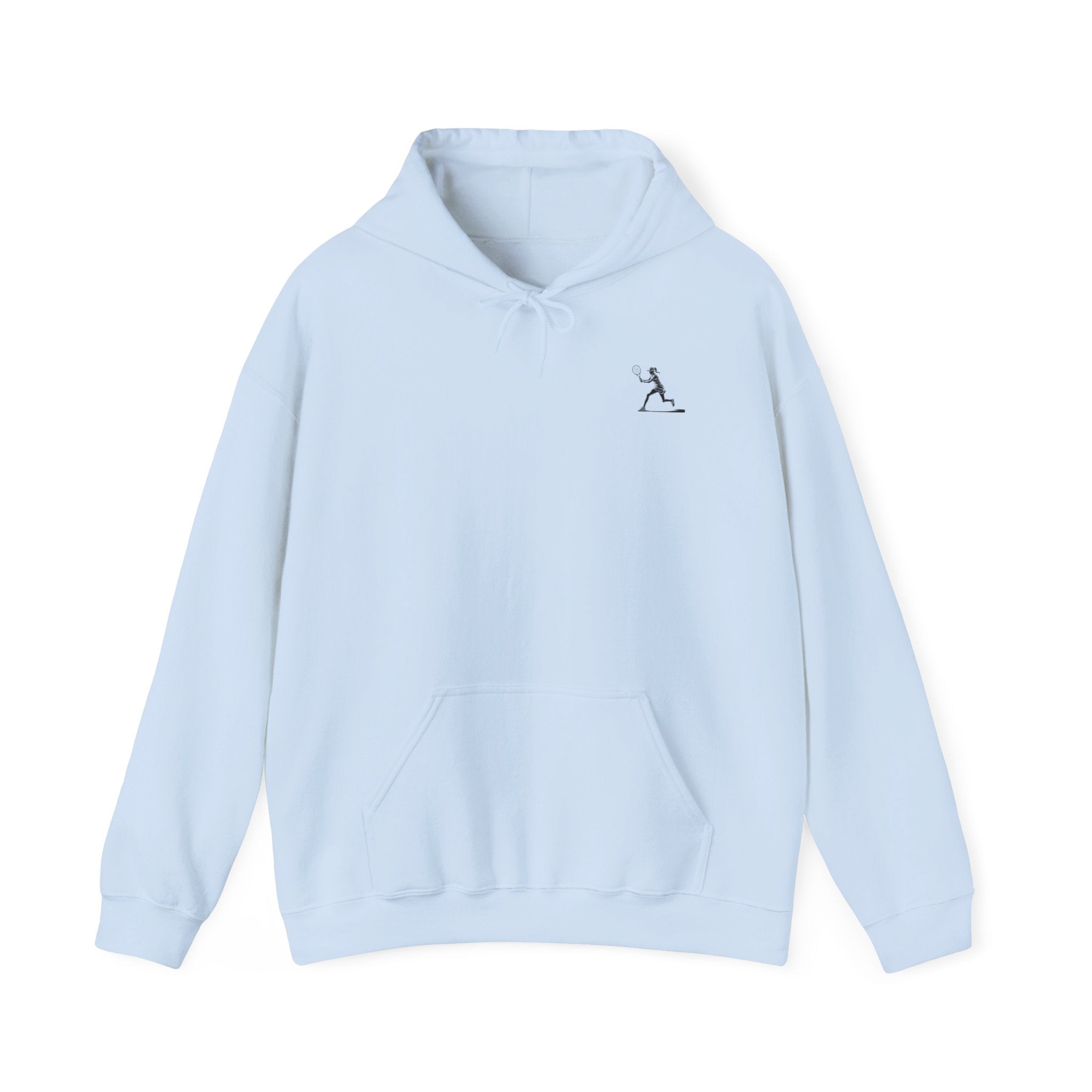 Tennis Hoodie Minimalist Retro Racket Player Graphic Sweatshirt - Etna Gift
