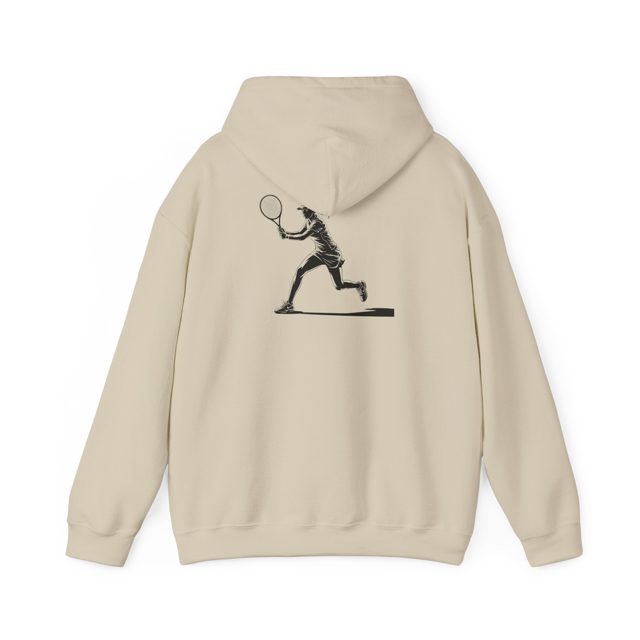 Tennis Hoodie Minimalist Retro Racket Player Graphic Sweatshirt - Etna Gift