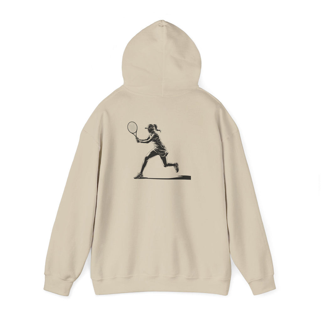 Tennis Hoodie Minimalist Retro Racket Player Graphic Sweatshirt - Etna Gift