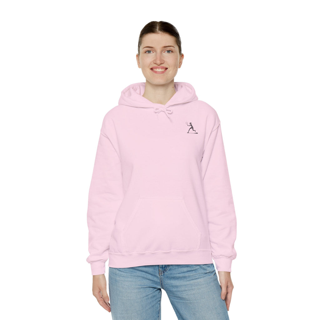 Tennis Hoodie Minimalist Retro Racket Player Graphic Sweatshirt - Etna Gift