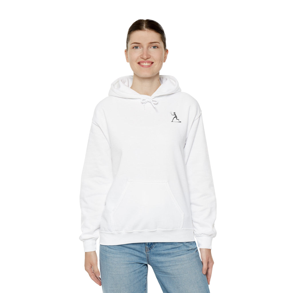 Tennis Hoodie Minimalist Retro Racket Player Graphic Sweatshirt - Etna Gift