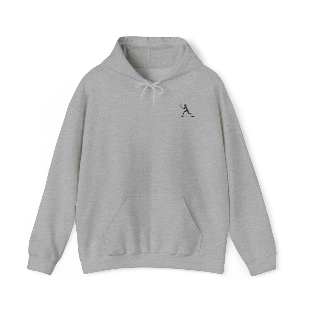 Tennis Hoodie Minimalist Retro Racket Player Graphic Sweatshirt - Etna Gift