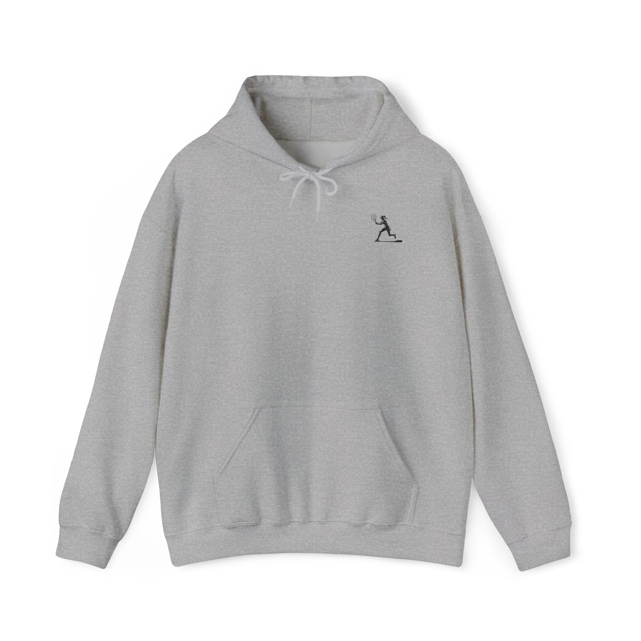 Tennis Hoodie Minimalist Retro Racket Player Graphic Sweatshirt - Etna Gift