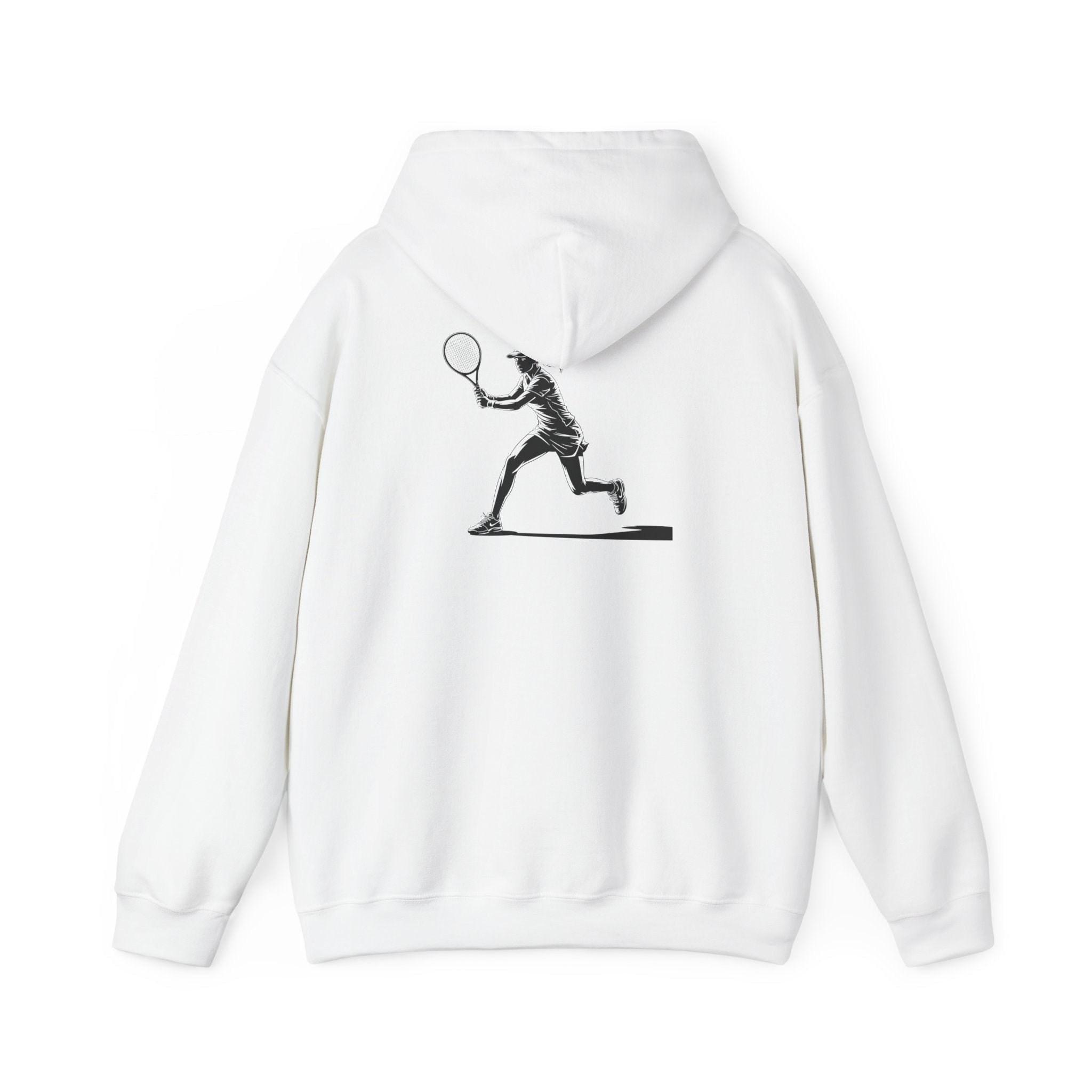 Tennis Hoodie Minimalist Retro Racket Player Graphic Sweatshirt - Etna Gift